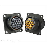 Eaton Souriau-Sunbank UTS014E18S ປະຕູຮັບ 18P Sckt Receptacle Square Flange Sz 14E