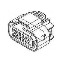 Aptiv 15326849 ຕົວເຊື່ອມ 12P FEM CONN ASSY GT 150 ສີດຳ