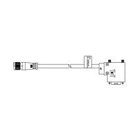 Molex 1200980057 ເສັ້ນສາຍອ່ານຄ່າ / ເສັ້ນສາຍກະທົບ MIC 5P FP TO VERT DSUB 1M SHLD