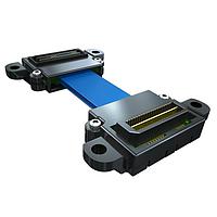 Samtec EQCD-020-40.00-TEU-TTR-1-B ເສັ້ນສາຍ Micro Coax Ribbon 0.80 mm Q Strip(R) ການປະສົມສາຍ Coax