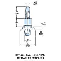 Heyco 10079F ການສະຫນັບສະຫນູນ PCB HLSP3-06 V-0 ທຳມະຊາດ