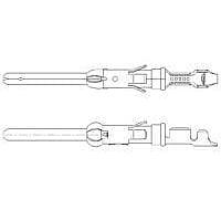 AMP Connectors - TE Connectivity 163085-9 (Cut Strip) ປິນຕິດຕໍ່ 24-20 AWG TIN ຕັດສະຕຣິບ 100 ຊຸດ