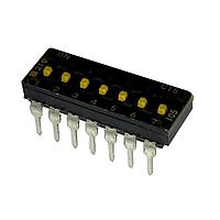 CTS Electronic Components 210-7MSTF ສະຫນັບ DIP ຜ່ານຮູ, DIP SWITCH ກະທົບທາງທາງທາງ, 7-ຂາ, ຕົວກະທົບຂະໜາດກາງ, ການປິດທ້າຍ, ການປິດດ້ວຍເຊື້ອກ, ອອບ, ກະປ່ອງທູບ