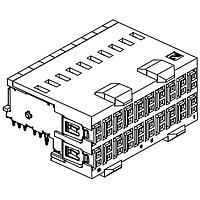 EDAC 500-040-225-G02 ຫົວຂໍ້ ZD+ Connector, ຜູ້ຍິງ, R/A, 2 ຄູ່