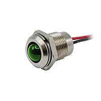 VCC CL-1-2008-9908-I ອິນດິເຄດເຕີ CL Series IP67 14 mm ແດງເລດ 12V