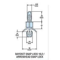 Heyco 10156F ການສະຫນັບສະຫນູນ PCB HLSP8-18 V-0 ທຳມະຊາດ