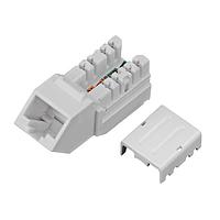 Stewart Connector SS-82010-004 ຕົວເຊື່ອມ CAT6A l Keystone Angled Jack UTP Quick Termination