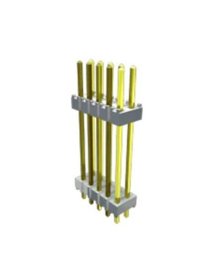 Stackable Samtec Header Samtec HW-15-09-T-D-433-SM ຫົວກາງບອດສະຕັກກະດານຍືນຢືນອຸນຫະພູມສູງ Headers ...