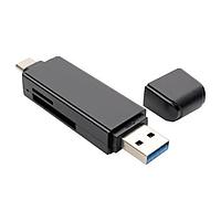 Tripp Lite U452-000-SD-A USB 3.1, USB Type-C ເປັນ Micro SD, SD USB C/USB A ຕູ້ອ່ານບັດ SD/MSD