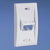 Panduit UICFPSE2IG ປົກກັນອິເລັກທຣິກສ໌ Faceplate, 2 Port, Executive, Sloped, Ul