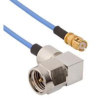 Amphenol SV Microwave FSSMP-047-MRSMA-180 ສາຍສະບັບ RF SMP ຕົວຜູ້ຍິ່ງຕົວຍືດ F SMA R/A M 18" ສາຍ