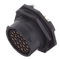 Amphenol SINE Systems RTS718ND23S0332 ຕົວເຊື່ອມຕໍ່ Receptacle, Jam Nut SZ18