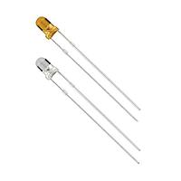 VCC LTH3MM12VFR4700 ໄຟ LED ສີເດັ່ນເດັ່ນ 3mm Thru Hole LED 592nm ສຳລັບ 12VDC