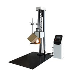 Package drop testing equipment for carton impact evaluation