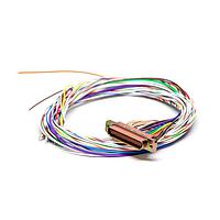 ITT Cannon MDM-37SH003B ຂໍ້ມູນ Micro-D D-Sub Connectors MICRO 37 F 18" RBW
