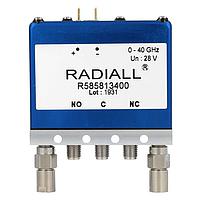 Radiall R585842430 ສະຫນັບສະຫນູນ Coaxial Switches SPDT Term. Ramses SMA2.9 40GHz Ltch Ind. 12Vdc Diode External loads Pins Term.