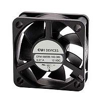 Same Sky (formerly CUI Devices) CFM-5010B-170-361-20 ພັງລົມ DC Axial Fan dc axial fan, 50 mm square, 10 mm, 12 Vdc, ball, 7000 RPM, 15.04 CFM, TS