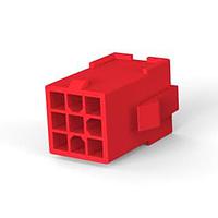 AMP Connectors - TE Connectivity 1-172332-9 ຮູງຮັບ Receptacle CAP 9P MINI ສີດຳ