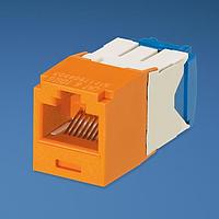 Panduit CJ6X88TGOR-24 ຕູ້ເຊື່ອມຕໍ່ Modular / ຕູ້ເຊື່ອມຕໍ່ Ethernet Mini-Com Mod Cat 6A UTP 8 pos 8 wi