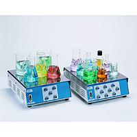 J.P. SELECTA MULTIMATIC 9-S stirrers ໂດຍບໍ່ມີການໃຫ້ຄວາມຮ້ອນ (9 vị trí; 1600rpm; 9 x 300ml; 27W)