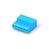 AMP Connectors - TE Connectivity 3-641239-6 ການປະກອບ Receptacle 06P MTA100 CONN ASSY BLU LF