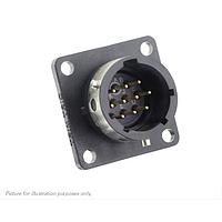 Eaton Souriau-Sunbank UTGX012D10PW ຮັບສິນສ່ວນ Receptacles Square flange receptacle, ບໍ່ມີ backshell, ມີ 10 ຕິດຕໍ່ PCB ຊາຍ, IP68/69K ໃນສະພາບບໍ່ໄດ້ເຊື່ອມຕໍ່, keying W