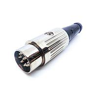 Deltron 610-0800 ຕົວເຊື່ອມ DIN PLUG NICKEL 8 PIN