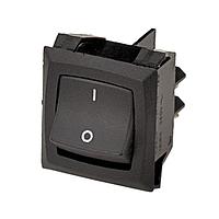 Carling Technologies RGSCA901-R-B-B-E ສະຫນັບສະຫນູນຂະໜາດນ້ອຍ 1-ຂາ, ປິດ - ບໍ່ມີ - ເປີດ, 15A/20A/14(6)A 250VAC/125VAC/250VAC 3/4 HP, ສະຫນັບສະຫນູນປຸ່ມດຳບໍ່ມີແສງສະແດງພ້ອມກັບ .250 Tab (Q.C.)