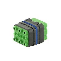 Eaton Souriau-Sunbank 8MQ2M9901ACE ຕູ້ເຊື່ອມຕໍ່ແບບມົດູລ - ໂມດູນ Push Pull MQuick, ປິດກັນນ້ຳ, ບໍ່ມີການຕິດຕໍ່