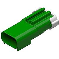 Aptiv 33500096 ຕົວເຊື່ອມຕໍ່ 3 ທາງ ໂຕຜູ້ APEX 2.8 ປະທັບຕາ ສີຂຽວເຂັ້ມ CONN
