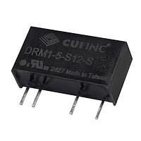 CUI Inc DSM1-5-D15-S Isolated dc-dc isolated, 1W, 4.5-5.5 Vdc input, +/-15 Vdc, +/-0.034 A, single regulated output, SIP