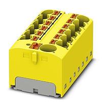 PHOENIX CONTACT 3274016 ບລັອກຕິມເນີລະບົບ DIN Rail PTFIX 10/12X4-G YE