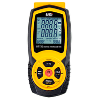 UEi DT720 ເຄື່ອງວັດອຸນຫະພູມອິນພຸດຄູ່ (-200° ~ 1370°C)