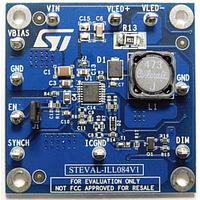 STMicroelectronics STEVAL-ILL084V1 ບອດປະເມີນ 0.5 A, ບອດຂັບເຄື່ອນ LED ປະກອບລົງຕົວຢ່າງ LED6000