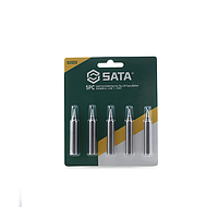 SATA 02024 ຊຸດ 5-Piece of Lead-free Soldering Iron Tips (1.6D type, flat-shaped)