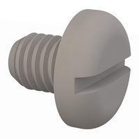 Essentra Components 50M080125N010 ພັນສລອດເດດ Pan Slotted Screw, M8 X 1.25 Thread, 10mm Lg