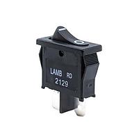 E-Switch RD1113112R ສະຫນັບສະຫນູນ Power Rocker Switch 10A 125VAC 4.8mm Tab Off-On ສີດຳ/ສີດຳ