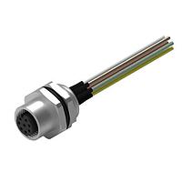 Wurth Elektronik 643362100608 ຮອບຮອງ WRCIRC M12 ການສະຫຼຸບສະຫຼຸບ A ແຜງ + ສາຍແຜງ + ສາຍ ເຫຼັ້ມກັບແຜງຫຼັງດ້ວຍກະແປງ PG9 ຕໍ່ຕົວຍິງ, ຂະໜາດ 8