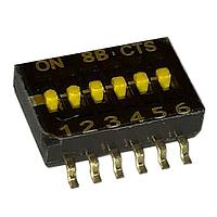 CTS Electronic Components 218-6LPST ສະຫນັບສະຫນູນ DIP SPST 6 ສ່ວນຂອງສະຫນັບສະຫນູນ