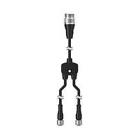 Banner Engineering CSB-M1246.6M12173.3 ເຄື່ອງແຍກສາຍສາຍແຍກ; ສາຍສັ້ນປ່ຽນຂະໜາດ 4 ຂາຜູ້ຊາຍ ຕົ້ນສາຍ 1 ແມັດ (3.3 ຟຸດ); ການແຈກສາຍຜູ້ຍິງ 4 ຂາ M12 2 ແມັດ (6.6 ຟຸດ), ການແຈກສາຍຜູ້ຍິງ 17 ຂາ M12 1 ແມັດ (3.3 ຟຸດ); ສີດໍາ