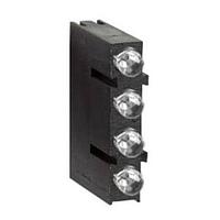 BIVAR H400CAGGGD LED Circuit Board Indicators LED Assembly, Right Angle, 3mm LED, Quad-Level, 1 Station, Amber, Green, Green, Green, Diffused Lens.