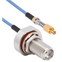 Amphenol SV Microwave FV67.3SMPS-047-FBSMA-120 ການປະກອບສາຍ RF VITA 67.3 SMPS ເຖິງ SMA BKHD F 12" ສາຍ