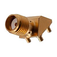 Johnson / Cinch Connectivity Solutions 142-0711-271 ຕູ້ເຊື່ອມຕໍ່ PCB SMA Jack 45 Deg ຕິດບົດ PCB