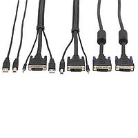 Tripp Lite P784-006-DVU ຊຸດສາຍຄອມພິວເຕີ DVI KVM CBL KIT, USB/AUD, 6 FT