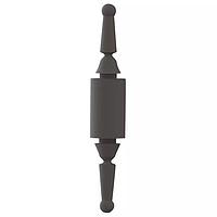 Essentra Components CBSPM-12 ສ່ວນສະໜອງ Snap-Lock CB Spt, ກາງດຶງຢາງ Mnt, ຊ່ອງ .750 in, ສີດຳ