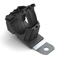 HellermannTyton 151-01483 ຮັບກັບຮັບກັບ Ratchet P-Clamp, 0.76 - 1.42" ຂະໜາດກ້ອງ, 15 ສັ້ນ, 0.33" ຂະໜາດຮູ, PA66HIRHSUV/ST/ZN, ສີດຳ, 160/ctn