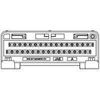 JAE Electronics MX84B032NF2 ຫົວກາງການເຊື່ອມຕໍ່ Pin Header 32 Pos RA