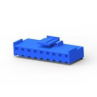AMP Connectors - TE Connectivity 3-1123722-9 ຮອງສະໜອງຫົວກົງແລະສາຍສົດ 3.96 EP PLUG HSG 9P(ສີຟ້າ)