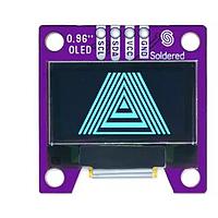 Soldered 333100 ບອດແບຣຄເອອດສະຖານະຈຳກັດຈໍ OLED I2C ສີຟ້າ 0.96" SSD1306