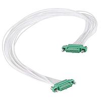Harwin G125-FC12005F1-0600L ສາຍສະບັບ Single Ended GECKO SL CABLE ASSY 600MM FEM 26 AWG 20 POS